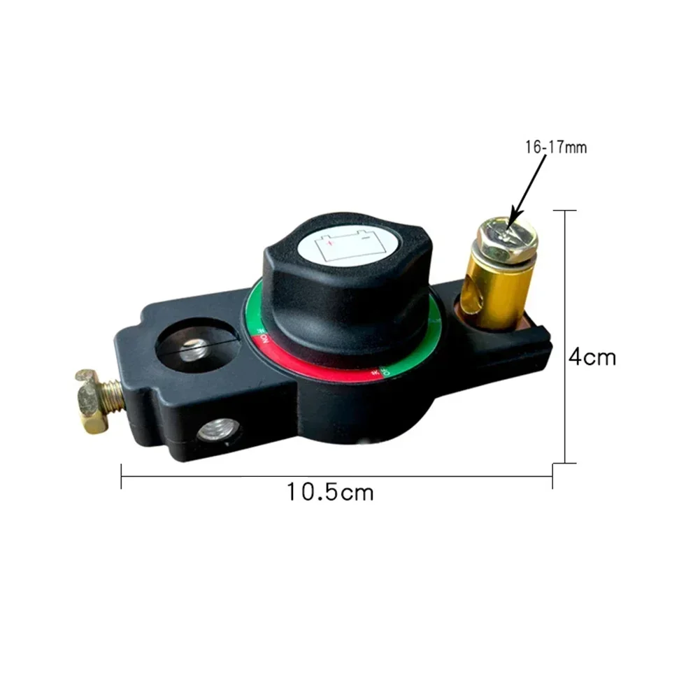 Car Battery Disconnect Switch For Battery Negative Terminal 15-17MM Cut Off Kill Switch 12V/24V Car Battery Disconnect Isolator