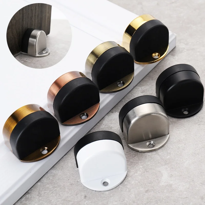 

No Punching, New Stainless Steel Entrance Door Anti-collision Door Stopper, Bathroom Strong Magnet Floor Suction Door Stopper