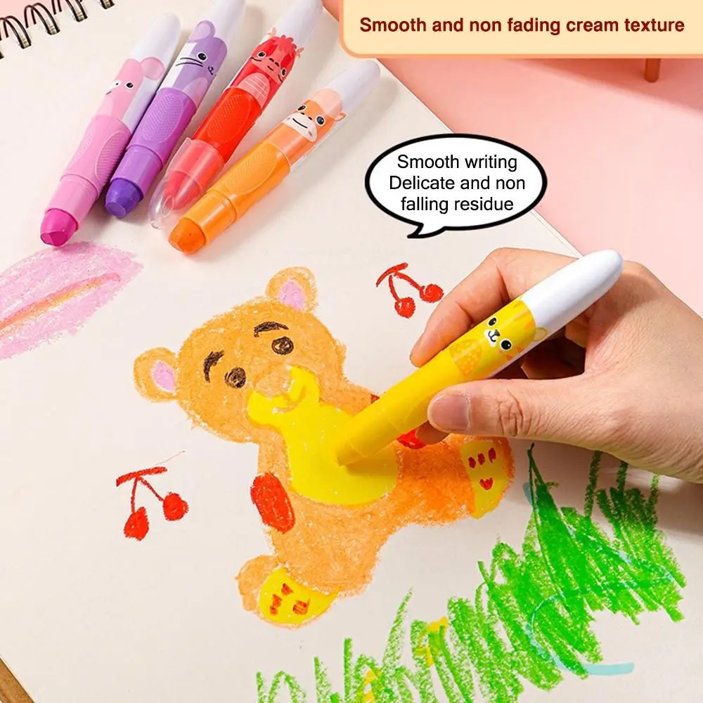 Cute Quick Dry 12 Color Drawing Pens Water-Soluble Washable Colorful Crayons Non-dirty Hand Painting Doodle Markers