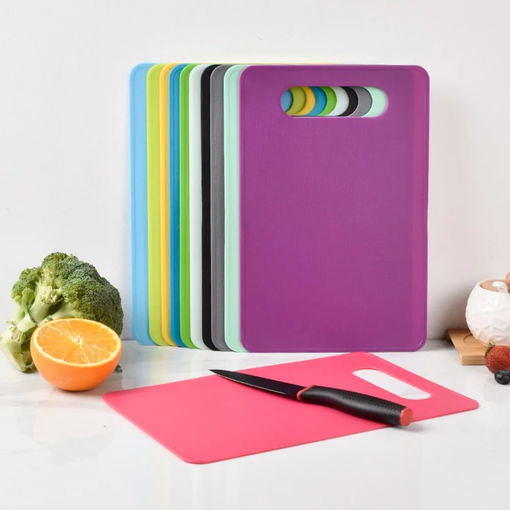 Candy Color Chopping Board Cooking Tool PP Eco-Friendly Plastic Cutting Boards Kitchens Strong Pad Non-slip Portable
