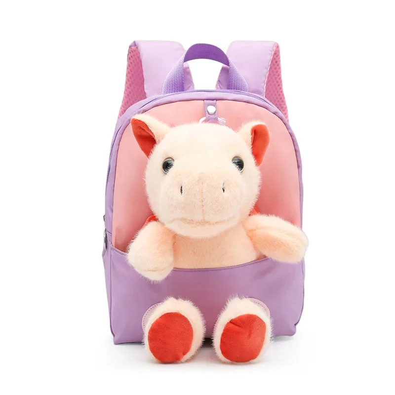 

Creative Doll kindergarten bag girls Cartoon Cute children's backpack Detachable Toy toddler backpack 2024 New garden bag boys