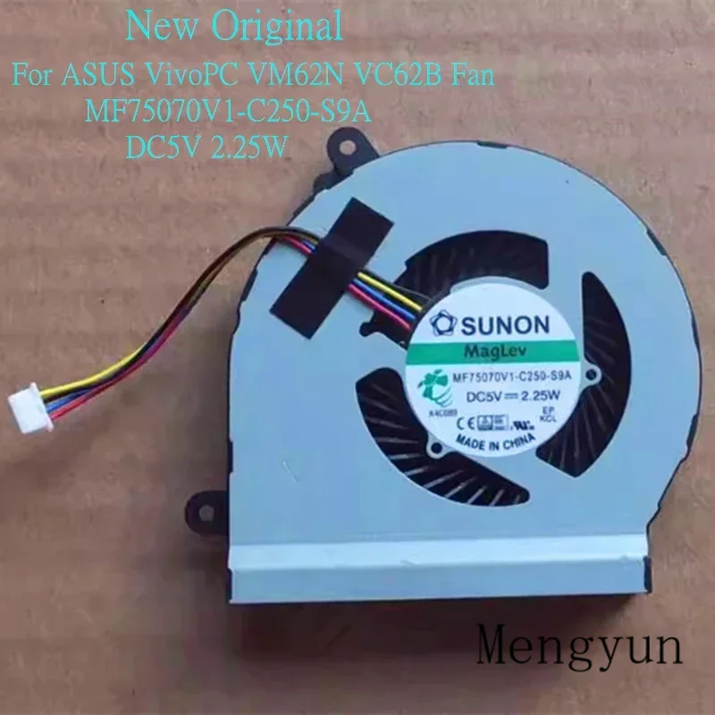 

New Original laptop CPU cooling fan for Asus VivoPC vm62n vc62b MF75070V1-C250-S9A dc5v 2.25W