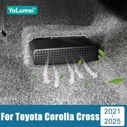 2PCS ABS Car Rear Seat Under Air Vent Duct Outlet Cover Shell For Toyota Corolla Cross XG10 2021 2022 2023 2024 2025 Hybrid