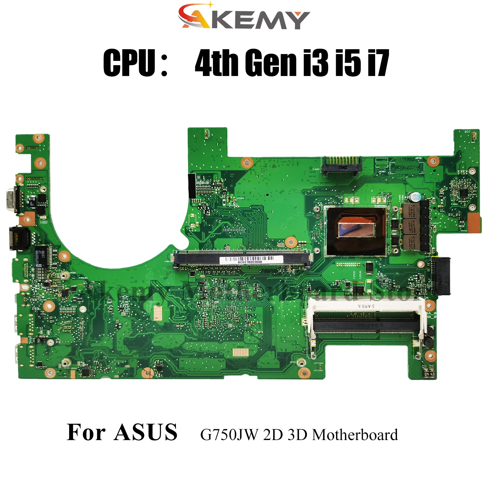 

G750JW Материнская плата для ноутбука ASUS ROG G750JM G750JX G750JZ G750JW G750JH G750J G750JY Материнская плата с процессором i3 i5 i7 Test OK stk