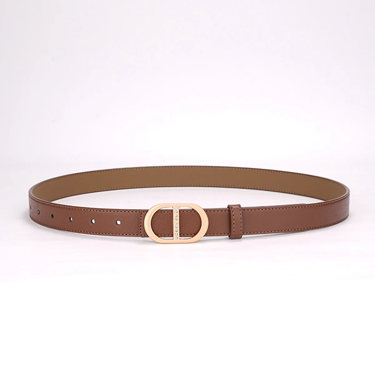 Nuova cintura in pelle da donna, cintura in vera pelle per jeans, cintura alla moda e versatile