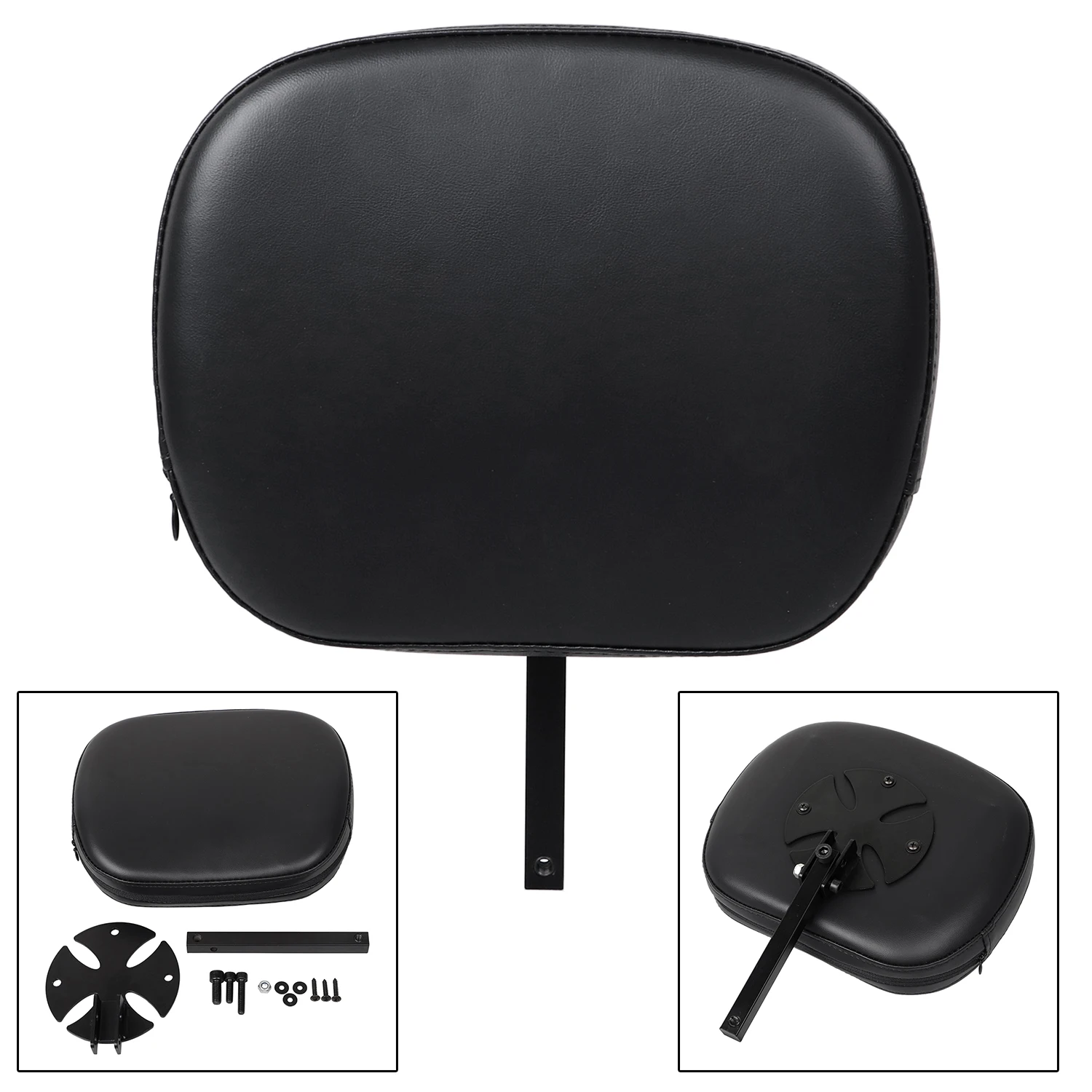 وسادة مسند ظهر قابلة للإزالة قابلة للتعديل للدراجة النارية مع دعامة مناسبة لمقعد كوربين هارلي بجولة سوفتيل داينا سبورتستر XL 883 1200 #2