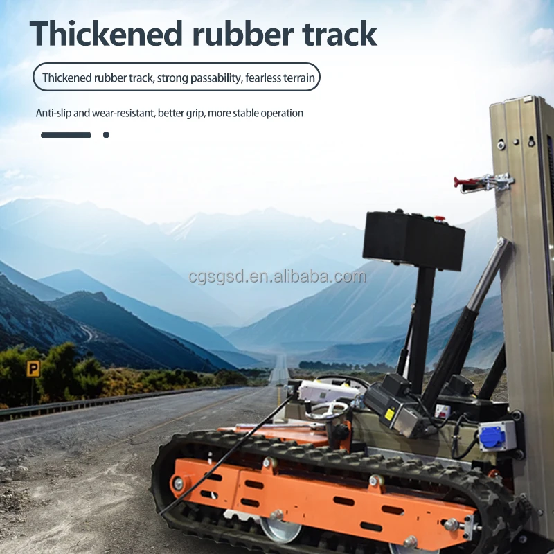 Crawler Type Concrete  Automatic Remote Control Cutter Pipe Pile Slotting Drilling Machine