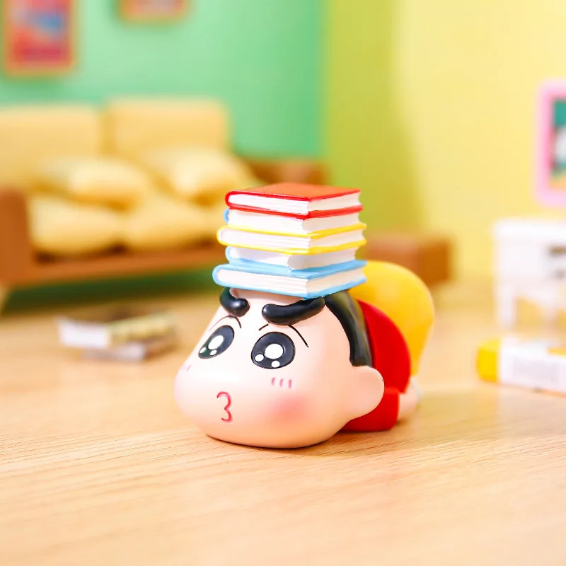 Casuale 1 pz Anime Crayon Shin-Chan Action Figure Non vuole andare a scuola Figurine Modello di bambola Decorazione auto Giocattoli per bambini Regali