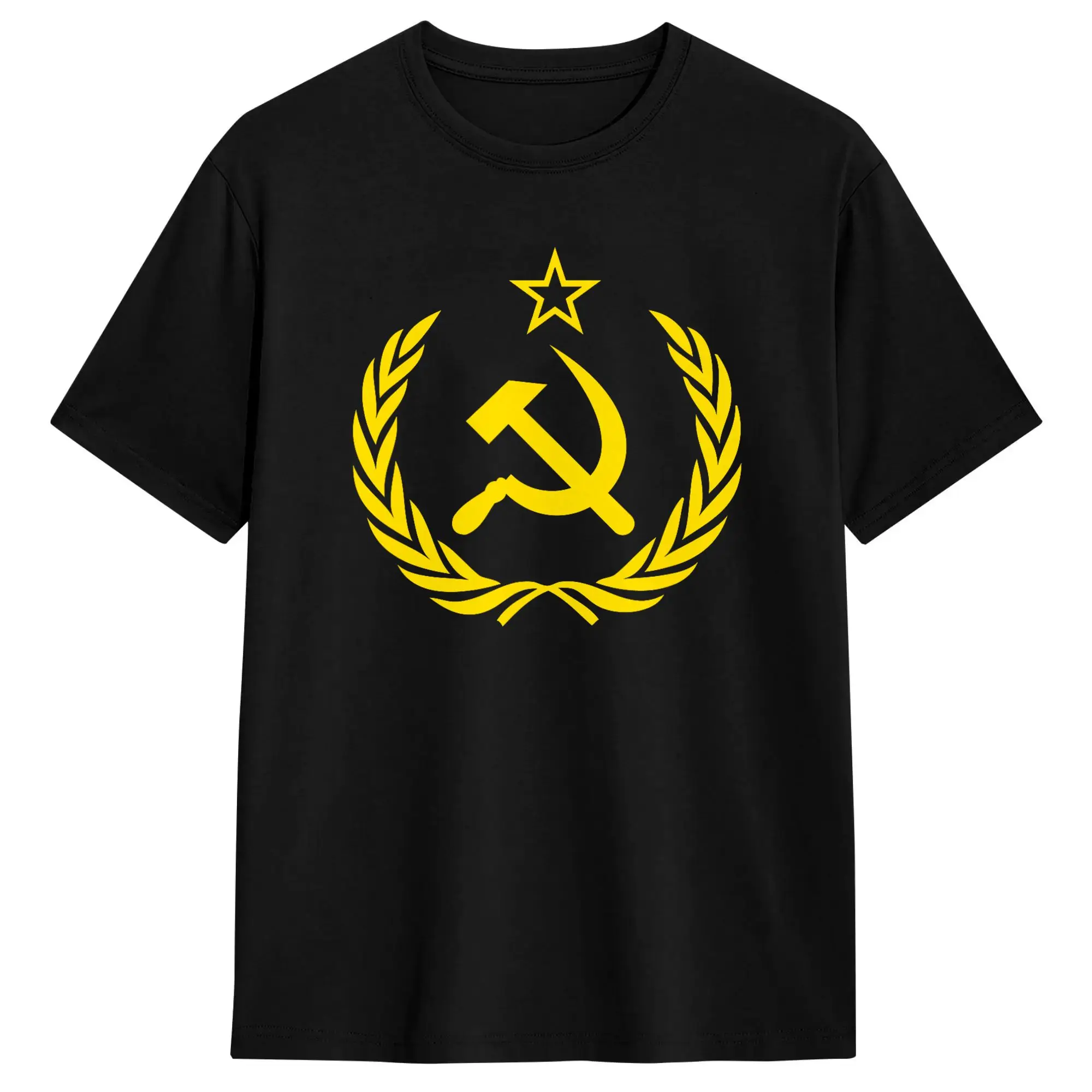 Hammer and Sickle Star CCCP Soviet Union Red Cotton T Shirt For Men's Summer  Vintage T-Shirts Leisure Tee Shirt Plus Size