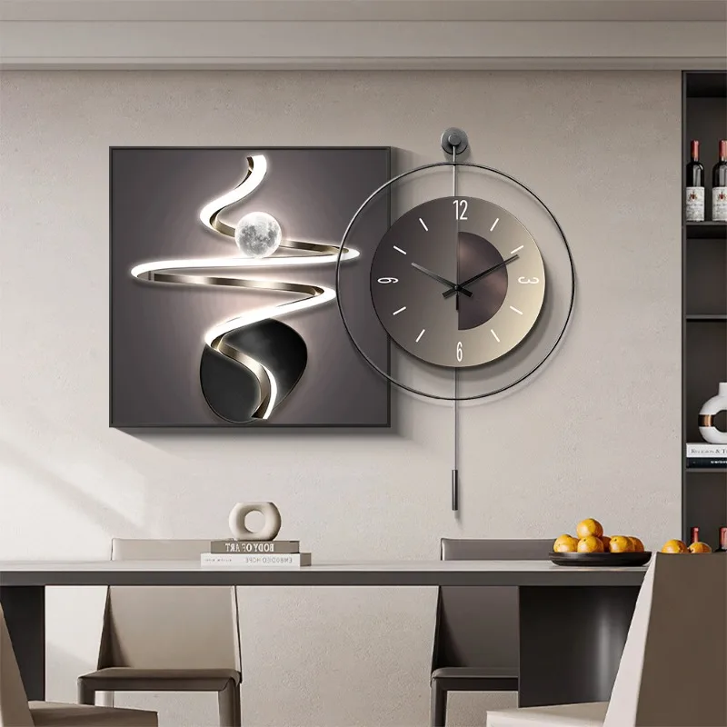 Y*-Modern Luxury Wall Watch Kitchen Restaurant Nordic Simple Clocks Aesthetic Interior Da Parete Orologio Da Parete