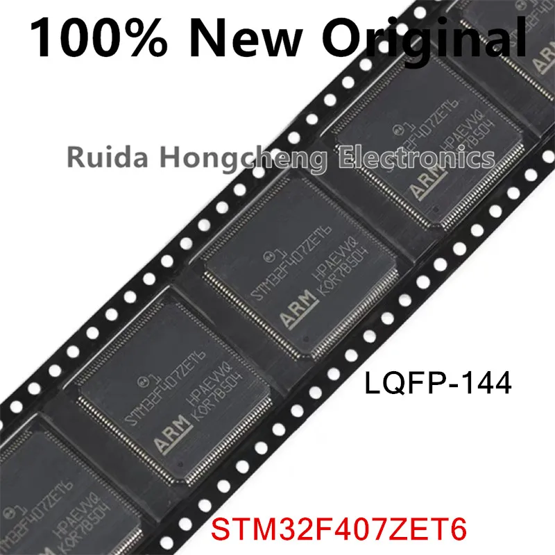 2piece STM32F407ZGT6、STM32F407ZET6、LQFP-144 New Original ARM Cortex-M4 32-bit Microcontroller MCU STM32F407