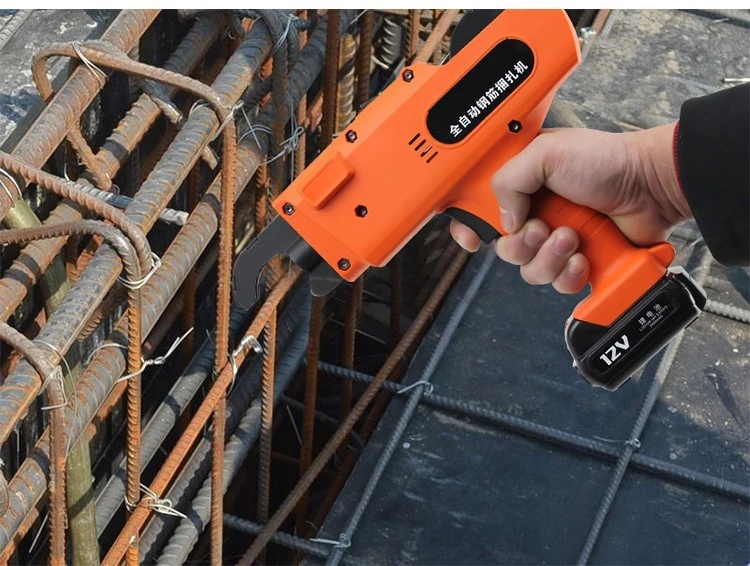 

8-34mm Rechargeable Rebar Tier Binding Machine 12V 1500mAh Automatic Rebar Tying Machine Wire Pliers Electric Tying Machine