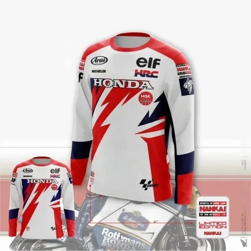

Футболка Honda Bicycle Racing 2026, футболка для велосипеда, мотоцикла, внедорожника, футболка Abbigliamento Motociclista Ropa De Motos Para Hombres