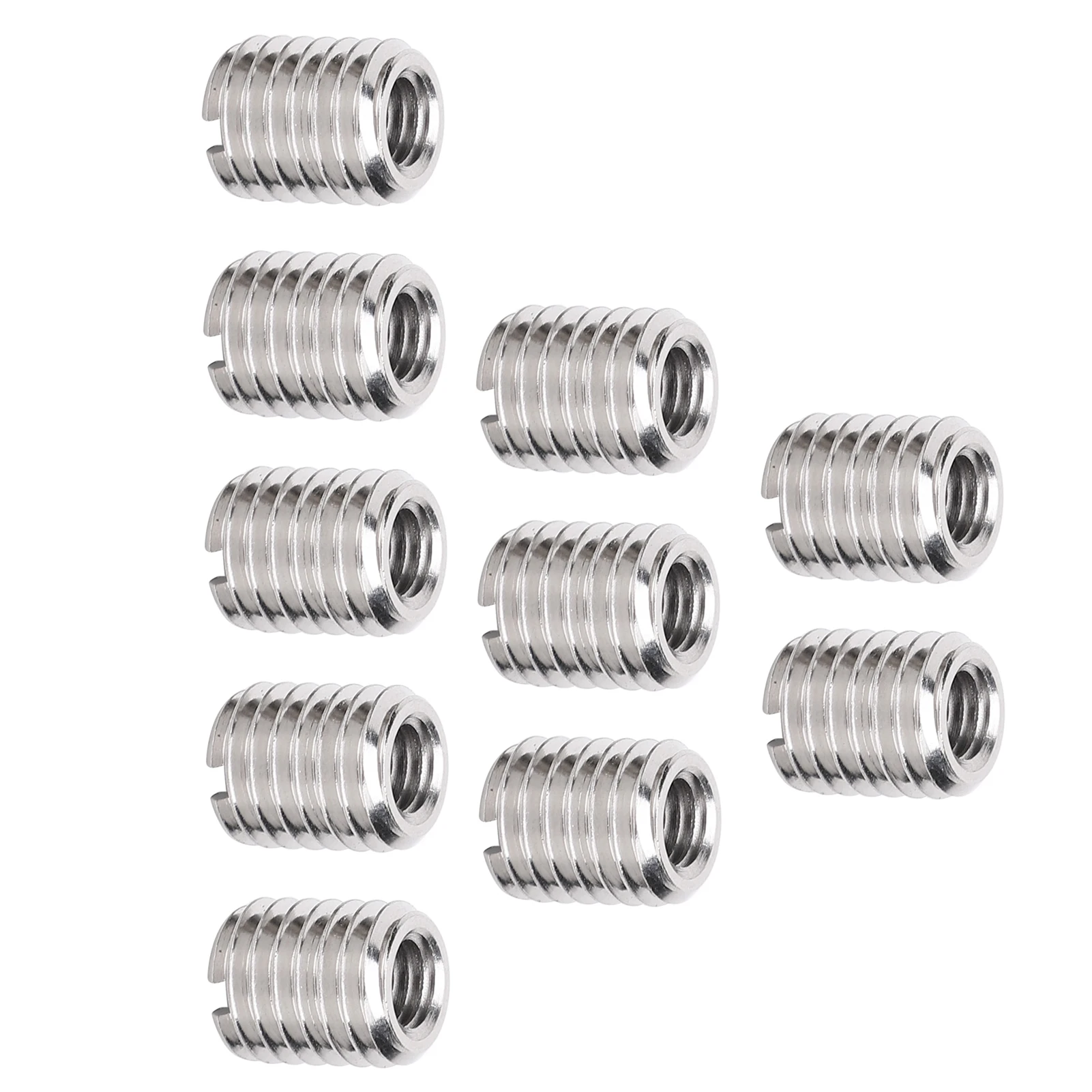 10 peças porca de inserção reduzindo reparação m6x1.0 fêmea e m10x1.5 ferramenta de extensão de rosca macho