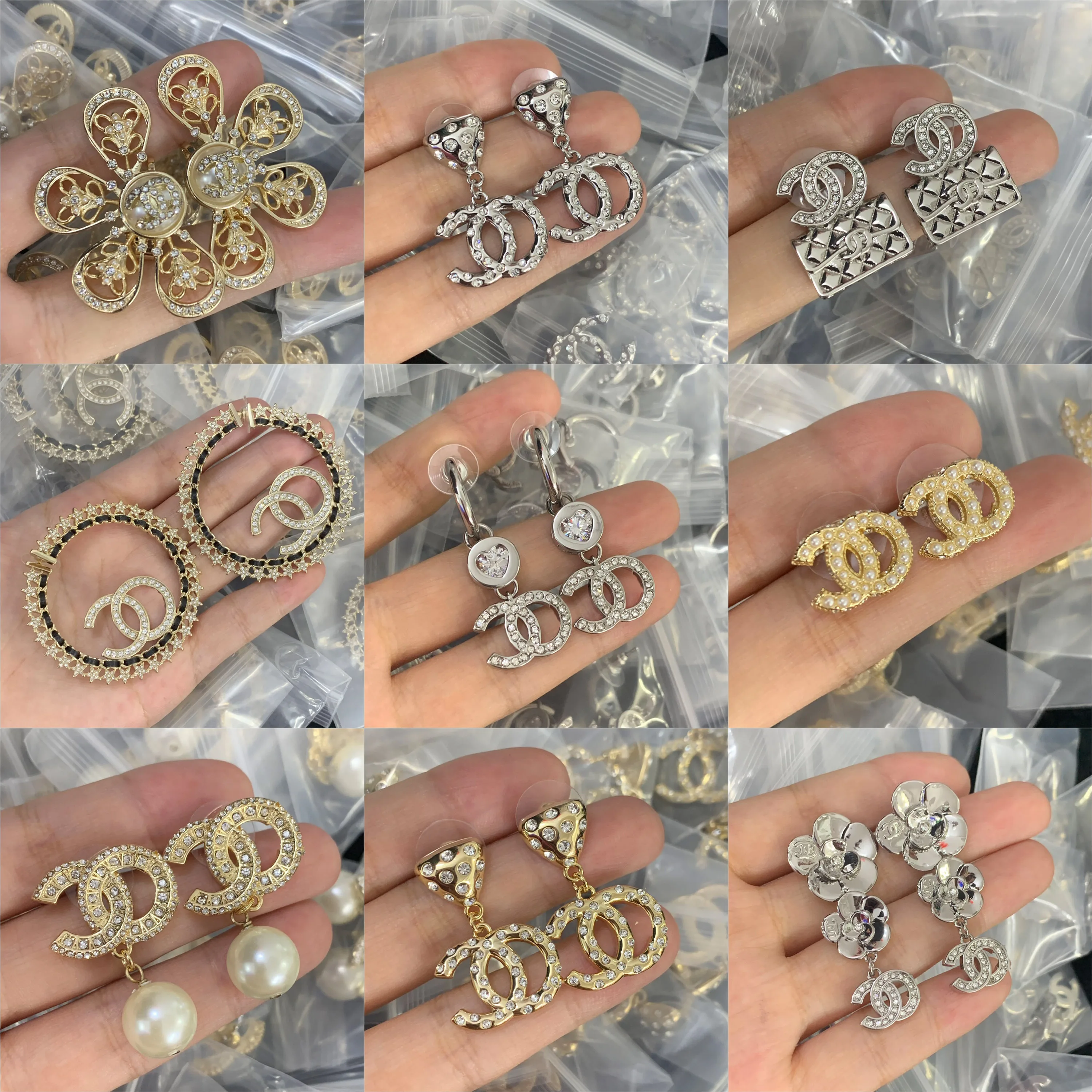 

2026 new Chan stud earrings double C fashion gift ideal for female relatives friends, affordable price