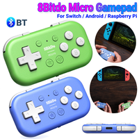 8Bitdo Micro Gamepad Pocket Controller Designed for 2D Games Bluetooth Gamepad Mini Game Console for Switch/Raspberry Pi