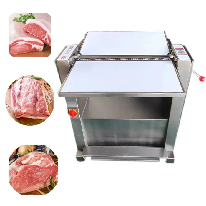 

Easy To Clean Sheep Goat Skinning Machine Thin Meat Slicer Pork Skin Peeling Machine Beef Cutting Meat Slicing Machine Electric