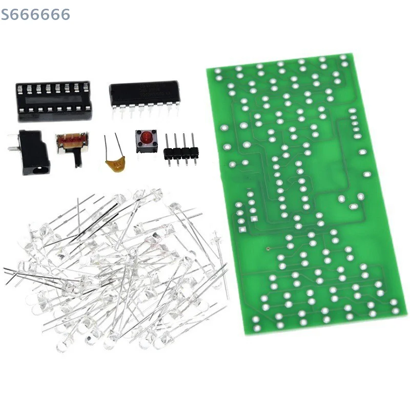 

5V Electronic Hourglass DIY Kit Funny Electric Production Kits With LED Lamps Board