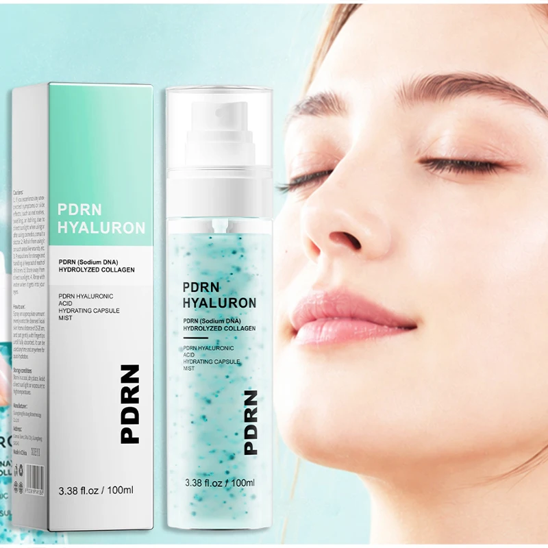 Lachs-PDRN Hyaluronsäure Hydratisierende Kapsel-Sprühnebel, Erfrischendes Gesichtsserum, Leichtes Feuchtigkeitsspendendes Pflegemittel, Koreanische Hautpflege – Detail 12