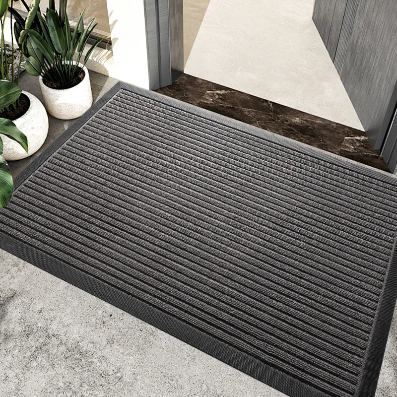 European-style rubber entry floor mat, easy to take care of at home door, foot pad commercial entry door dirt-resistant mat