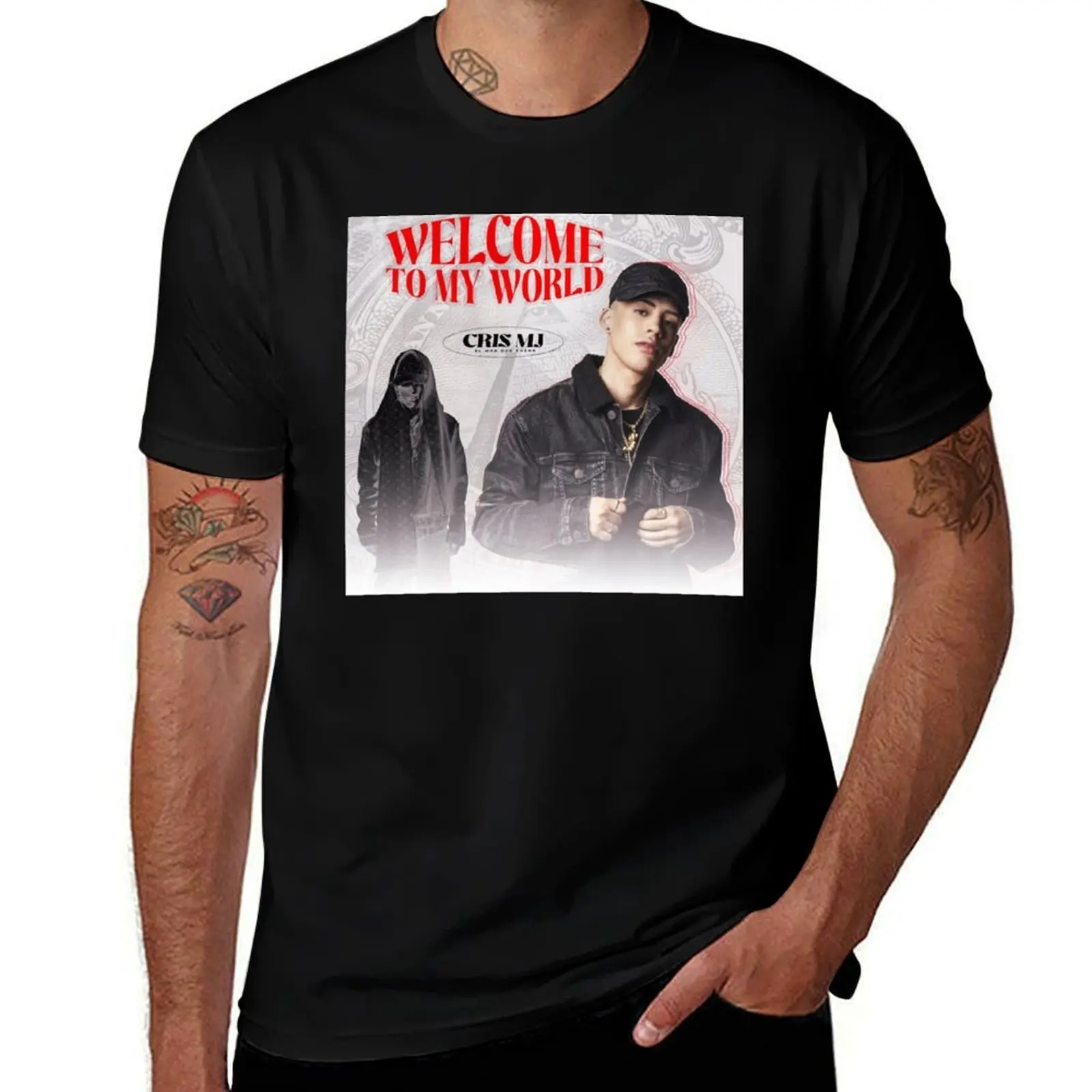 

Cris MJ - Welcome To My World album 2022 T-Shirt plus size clothes football t shirt tees cotton t shirt men