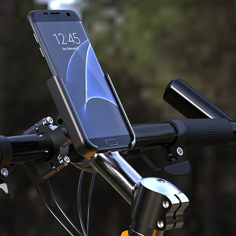 360 Degree Universal Metal Bike Motorcycle Motorbike Mirror Handlebar Smart Phone Holder Stand Mount For IPhone Xiaomi
