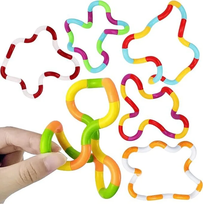 Corde Twist Fidget Toys, RExtended Circle Sensory, Mm, Tsm Therapy, Charleroi Eve, Strawneed TIONist and Decompression, Gag Toys, 1Pc