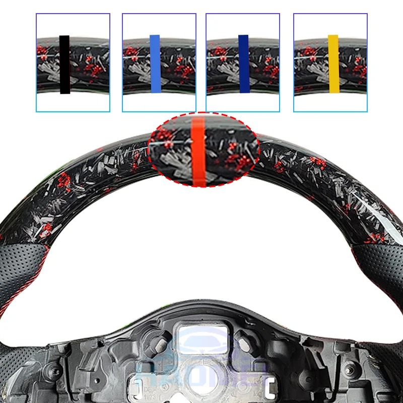 Forged Carbon Fiber Steering Wheel Suitable For Vw Golf 6 MK6 GTI Model, Optional Paddle Shifters Version, Car Accessories