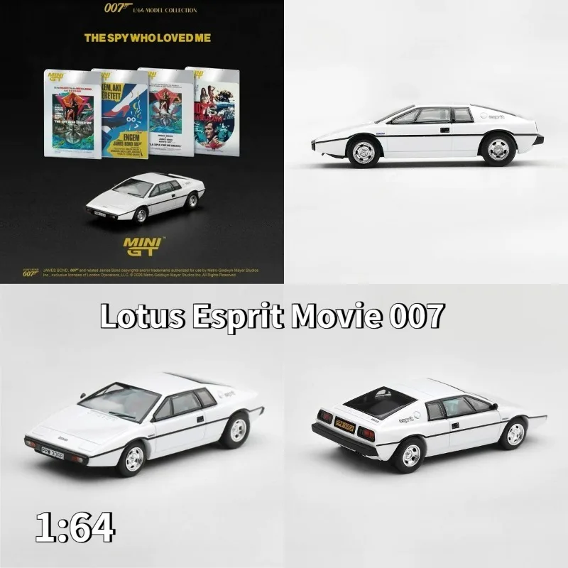 MINI GT 1:64 Lotus Esprit S1 Movie 007 Die Casting Alloy Car Model Enthusiast Collection