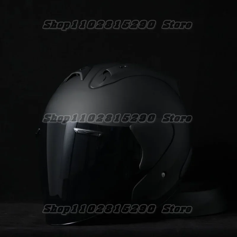 

Ram3 Matte Black Half Helmet Men and Women Motorcycle Off-Road Summer Helmet Downhill Racing Mountain Cross Casco Capacete