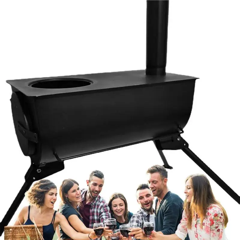 

Firewood Stove Camping Outdoor Multifunctional Wood-burning Stove Foldable Barbecue Grill Stoves Camping Equipment