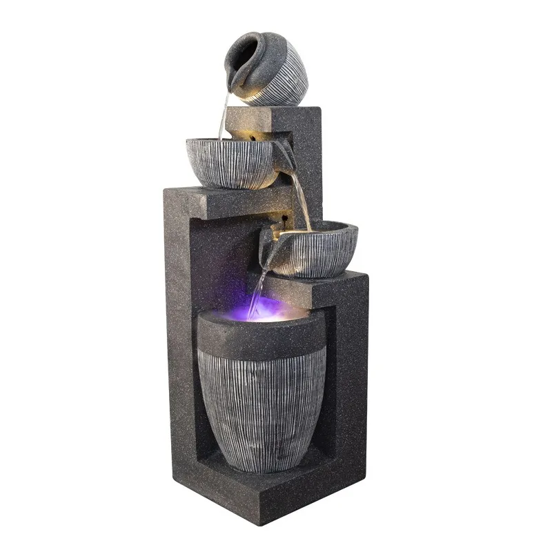 Living room home decoration feng shui wheel circulating water fountain simple indoor water feature humidifier lucky