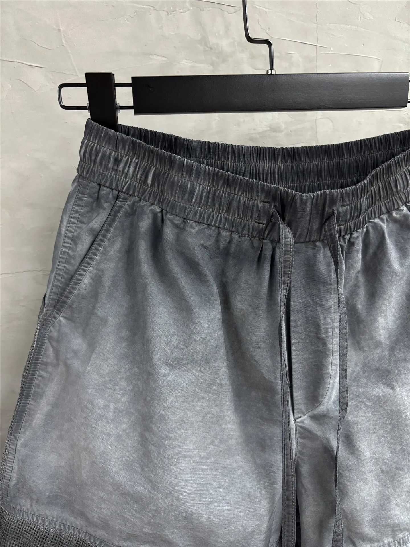 Waste Soil Style Worn Looking Washed-out Gray Loose Shorts Trendy Ruan Handsome Personalized Work Clothes Middle Pants
