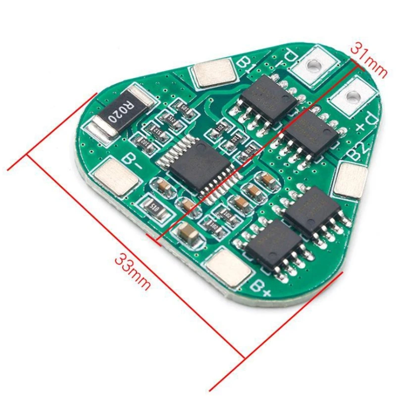 LSJD 3S 12V 18650 Lithium Battery Protection Board 11.1V 12.6V Overcharge Over-Discharge Protect 8A 3 Cell Pack Li-Ion BMS