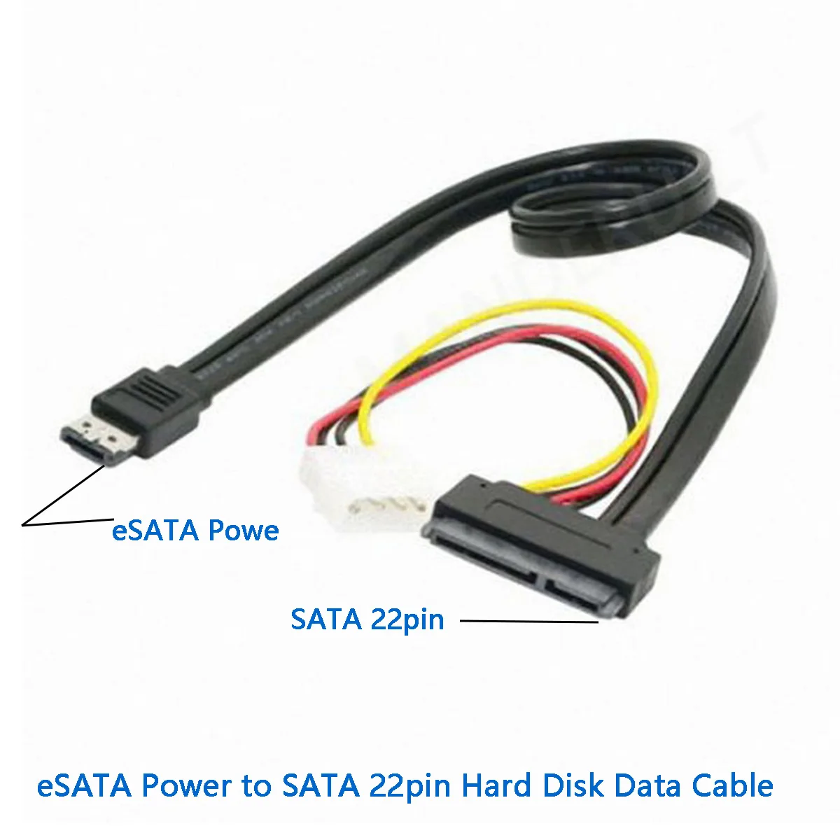 eSATAp Power ESATA Combo to SATA 22pin IDE 4pin 5V 12V for 3.5