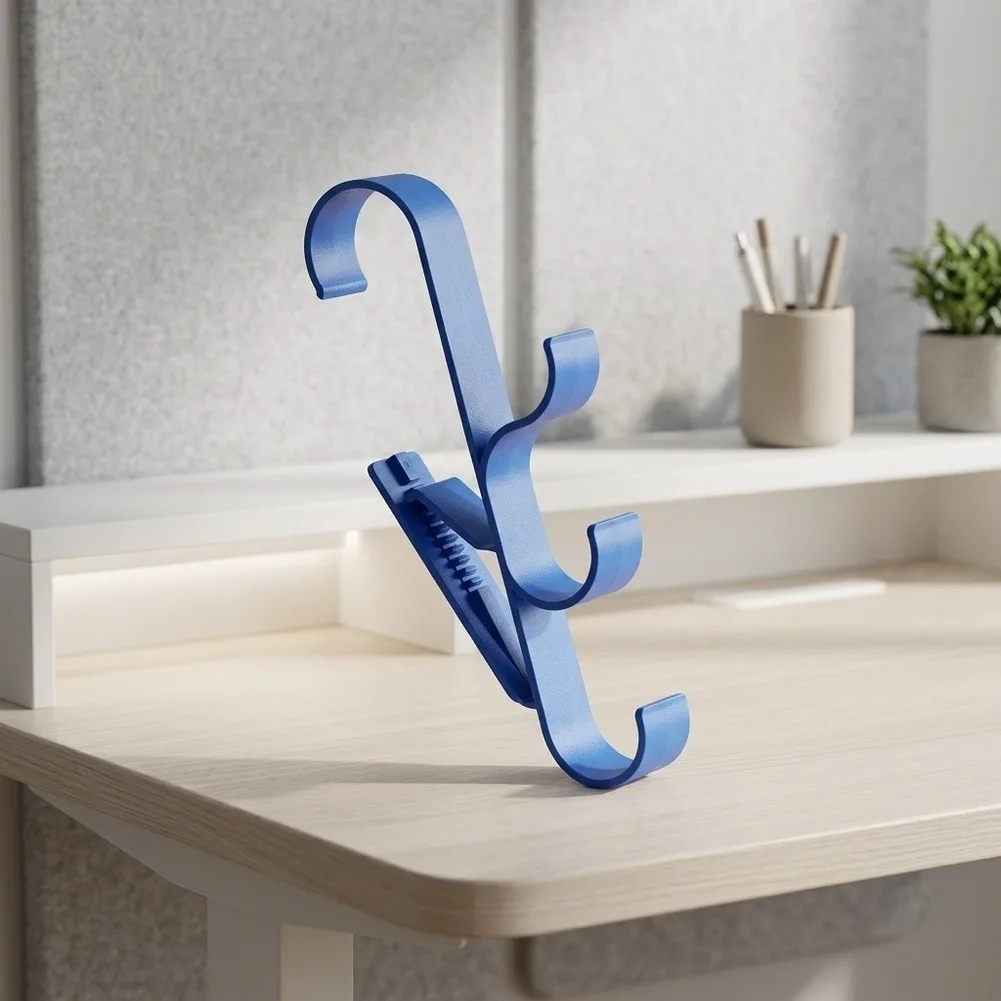 Adjustable Pool Hook Set With Triple Hanger For Organized Storage Of Cleaning Tools And Poles Pool Equipment Parts