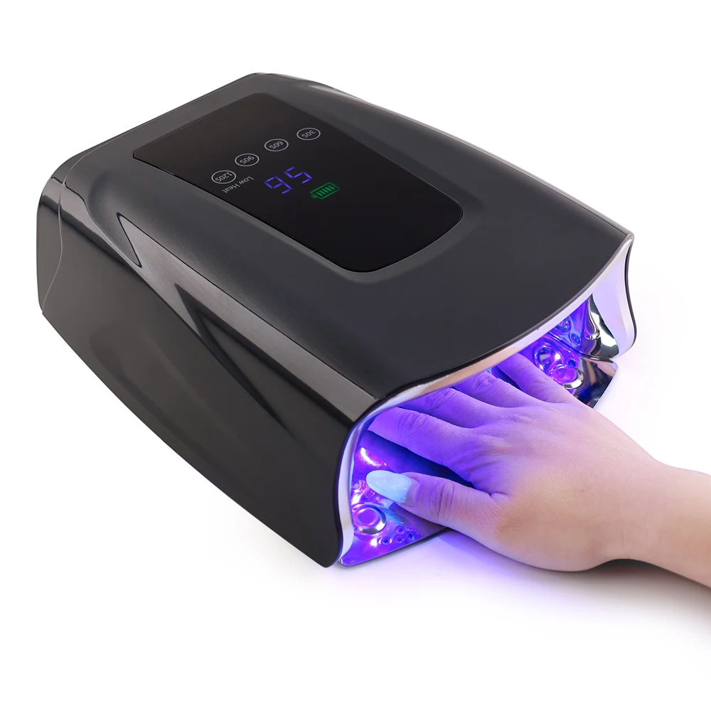 High Quality Cordless Smart Master Salon 86W Gel Uv Led Nail Lamp Rechargeable Pedicure Electric Nail Dryer Infrared Light