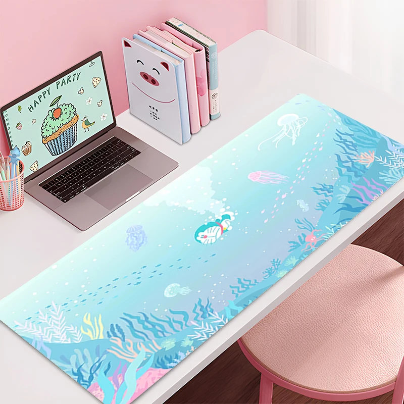 منصات الماوس الكبيرة من أنيمي D-Doraemons ، لوحة ماوس لطيفة Kawaii ، حصيرة الطاولة ، إكسسوارات المكتب ، الحصير مكتب الكرتون ، الحصير المطاط للكمبيوتر المحمول