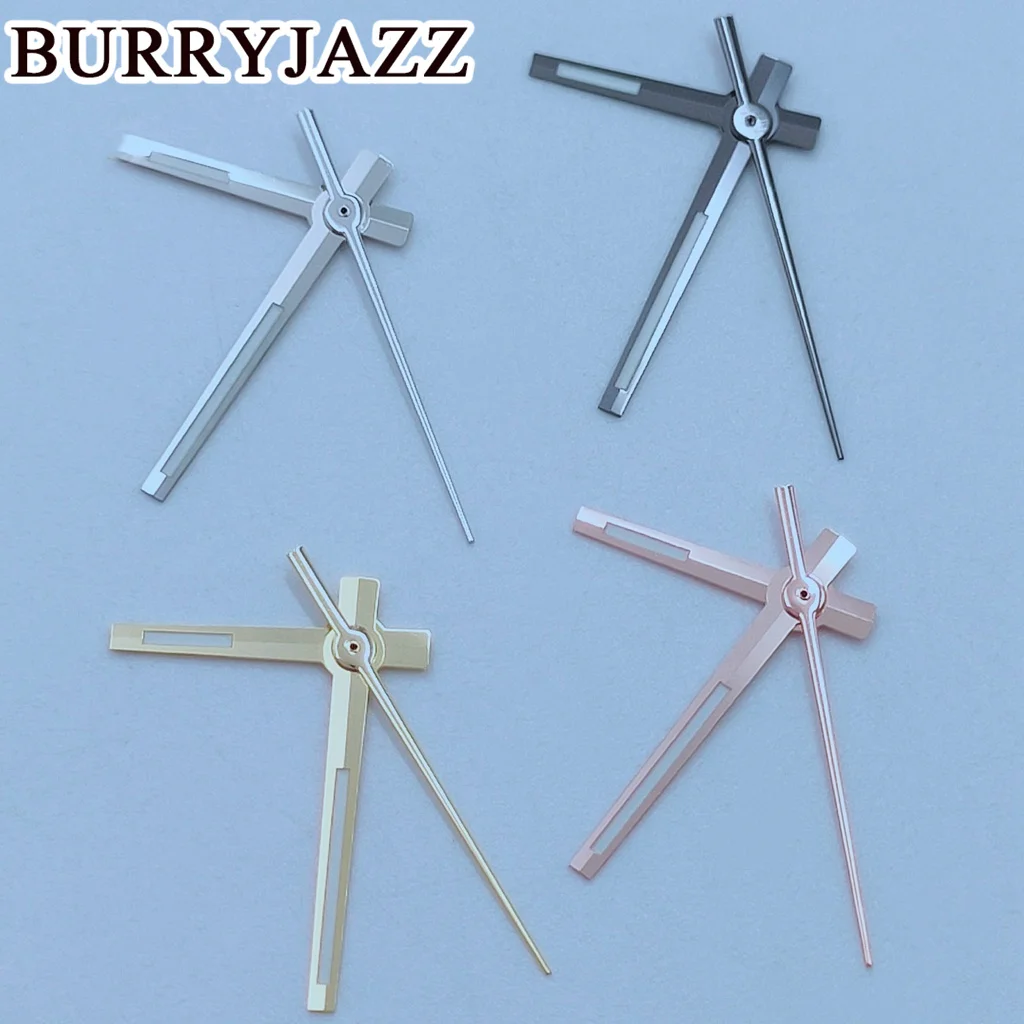 BURRYJAZZ NH35 NH36 NH38 7S26 7S36 4R35 4R36 Watch Hands Silver Gun Gold Rose Gold Hands Green Luminous