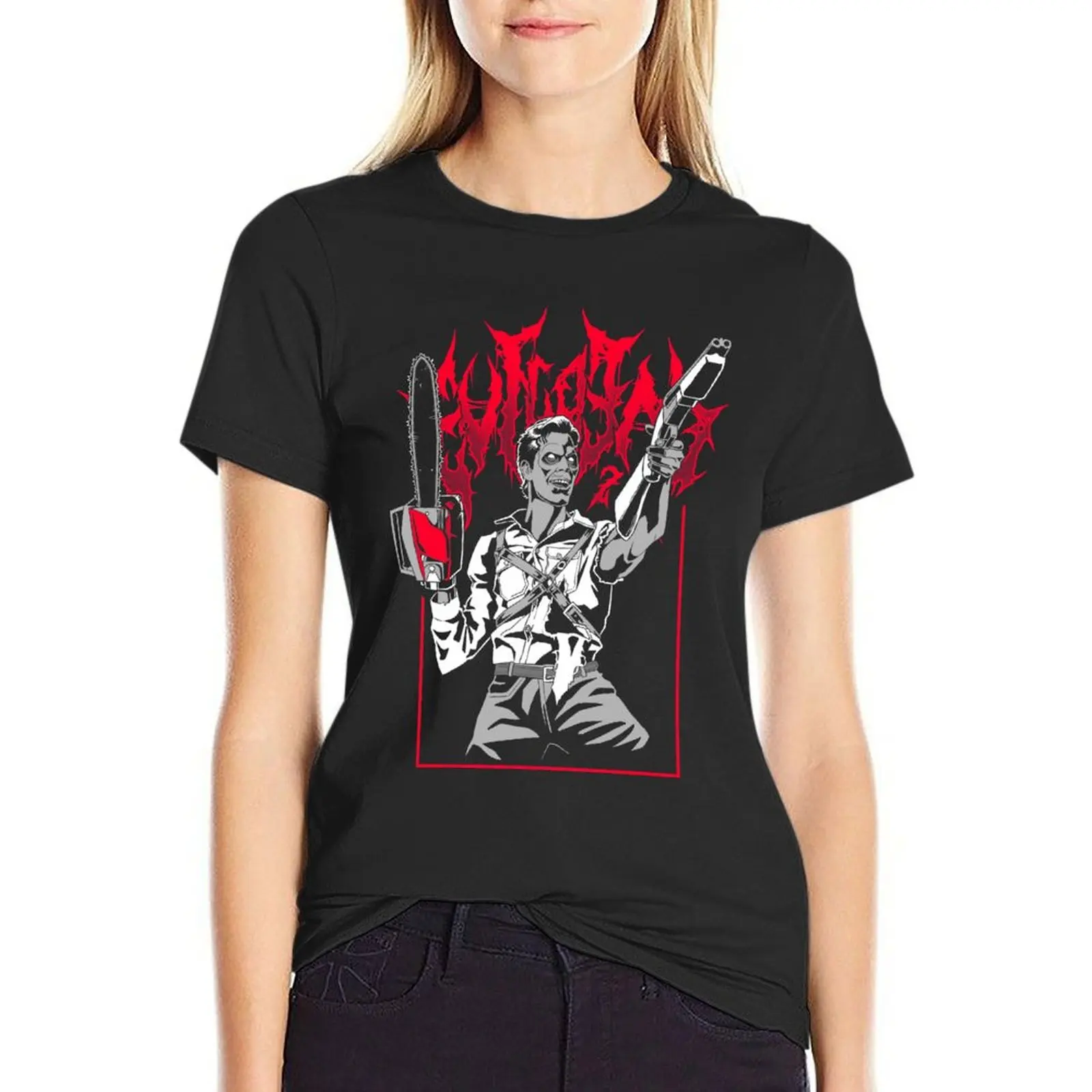 

Deadite Metal T-Shirt female plus size tops hippie clothes clothes for Women