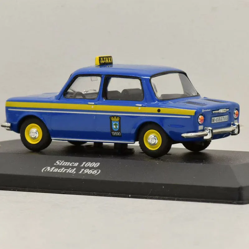 Diecast 1:43 Scale SIMCA 1000 MADRID 1966 84# Simulation Alloy Car Model Static Display Collectible Toy Gift Decoration Souvenir