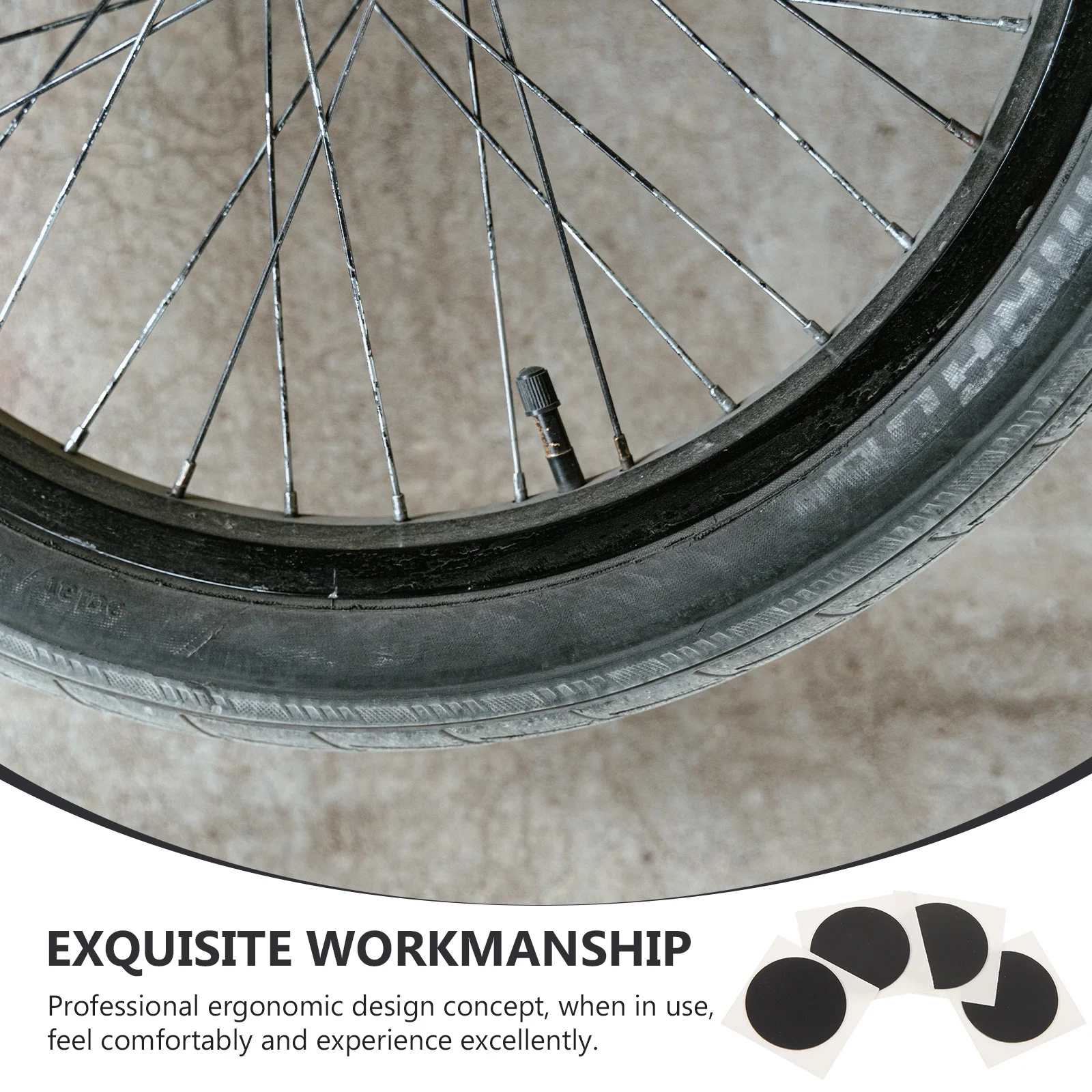 

10Pcs Tire Puncture Patch Kit Heavy Duty Emergency Repair Tools for All Types of Bicycles with High Durability