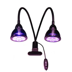 Mini collo d'oca programmabile PAR38 luce UV 15000 K schiuma LED acquario luce gancio sostituzione barriera corallina