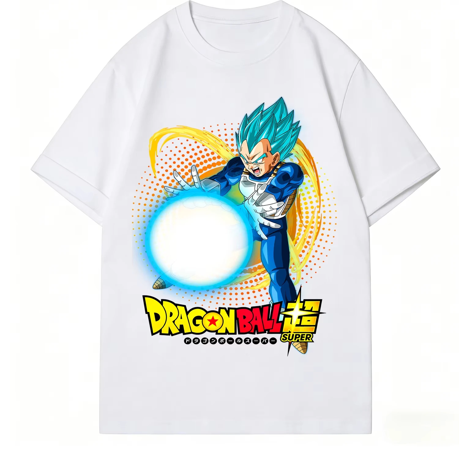 Camiseta de algodón puro con estampado de Dragon Ball Vintage Super Saiyan Goku para hombre, ropa informal Unisex de alta calidad, camiseta de verano 2026, Hip Hop