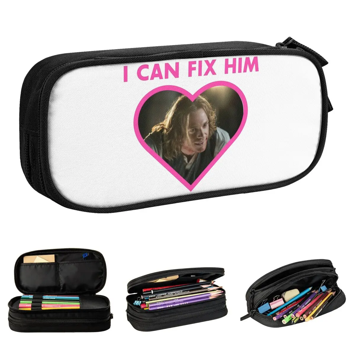 Lestat I Can Fix Him Interview With The Vampire Pencil Cases Fashion Pen Holder Bag Girl Boy Big Capacity Students Pencil Pouch