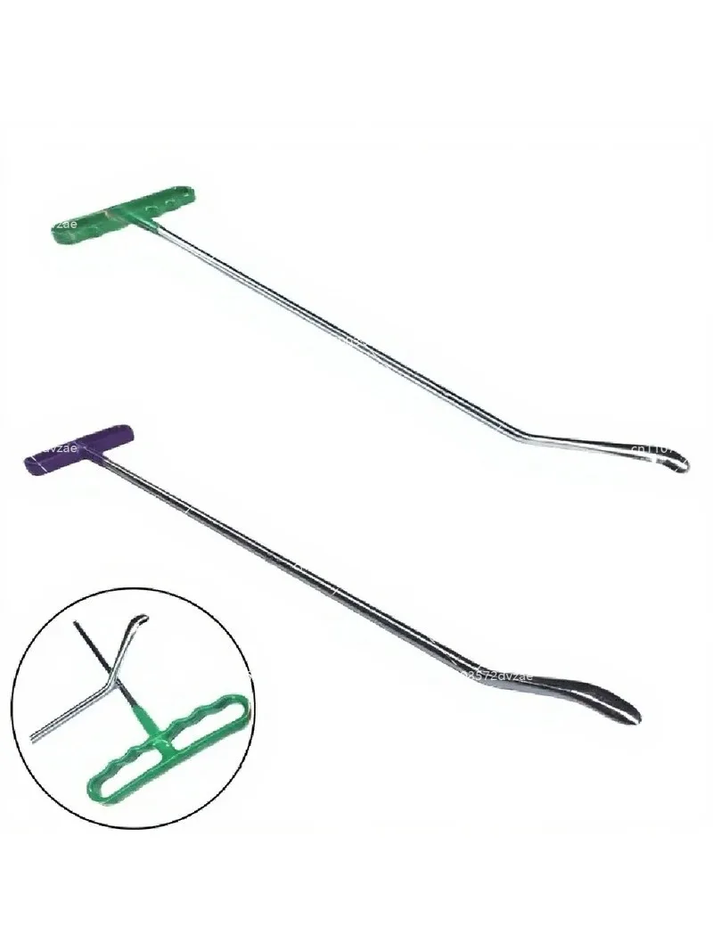 Car Dent Repair Tool Snake Hook Crowbar Top Hook Markless Pit Bump Rod Lever Paint-free Suction