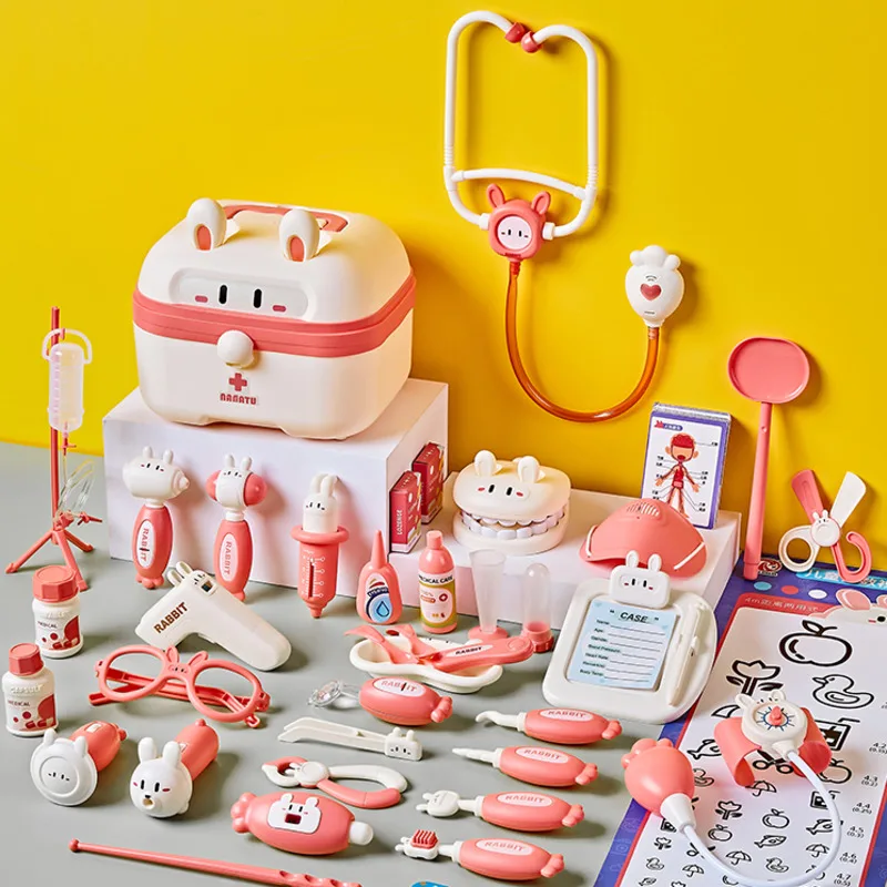 Faire semblant de jouer au docteur pour enfants, jouets de simulation, accessoires de jeu interactifs, cadeaux d'anniversaire en plastique, nouveau