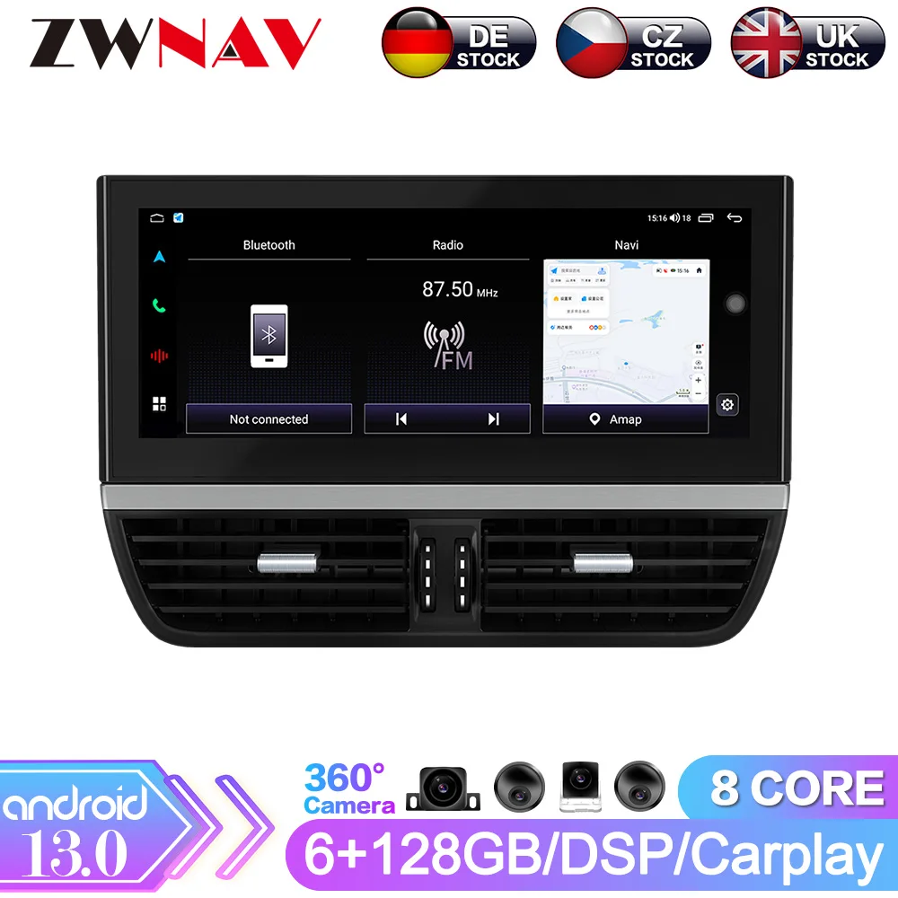 12.3 Inch Android 13 For Porsche Cayenne 2010-2017 Car Radio Multimedia Player Auto DVD Stereo GPS Navigation Head Unit Carplay