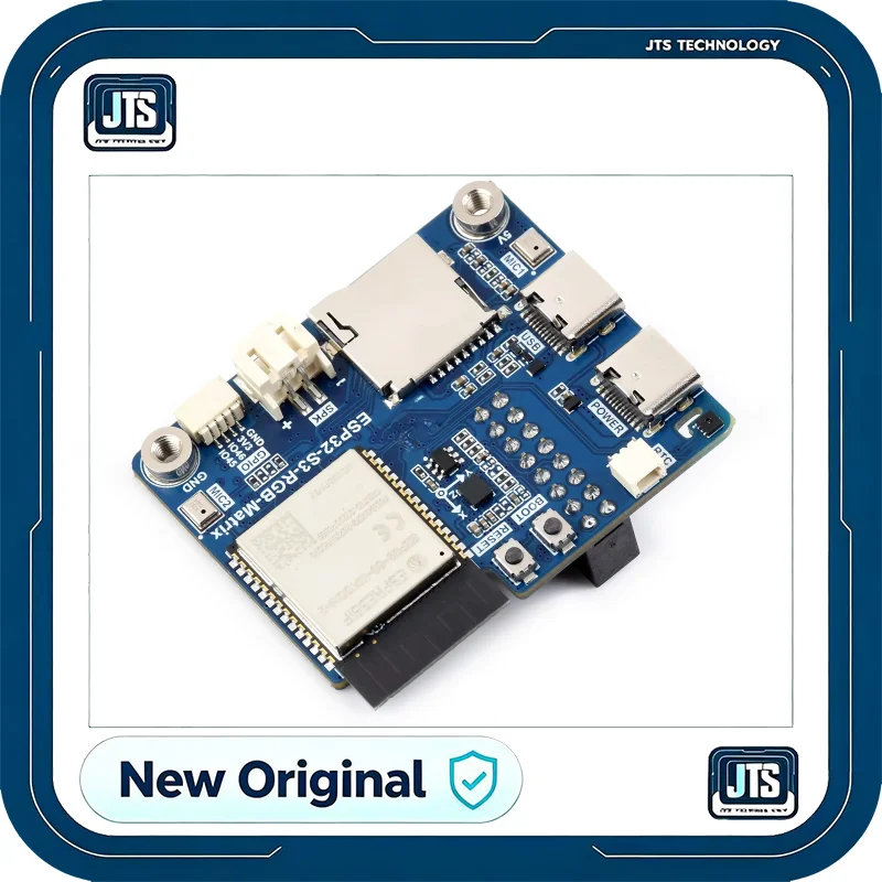 ESP32-S3 RGB Matrix Driver Board Onboard Dual Microphones Array Supports 2.4 GHz Wi-Fi And Bluetooth 5 BLE