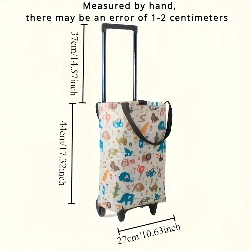 Foldable Oxford Cloth Shopping Cart Large-Capacity Handheld Premium Bag for Outdoor Commercial Grocery Delivery - view 3